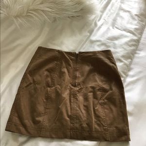Free People Suede Leather Mini Skirt